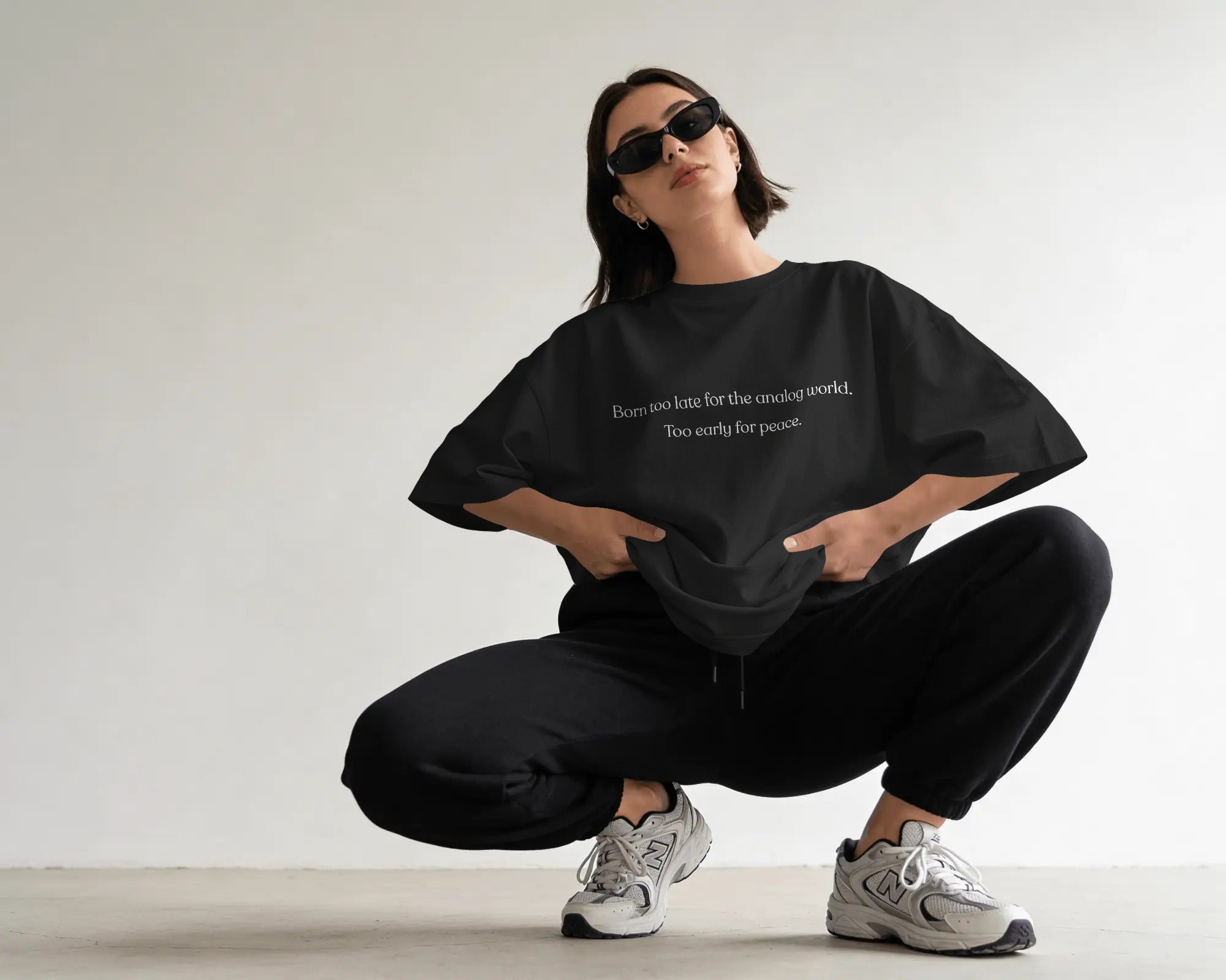 Oversized T-Shirt - Born too Late